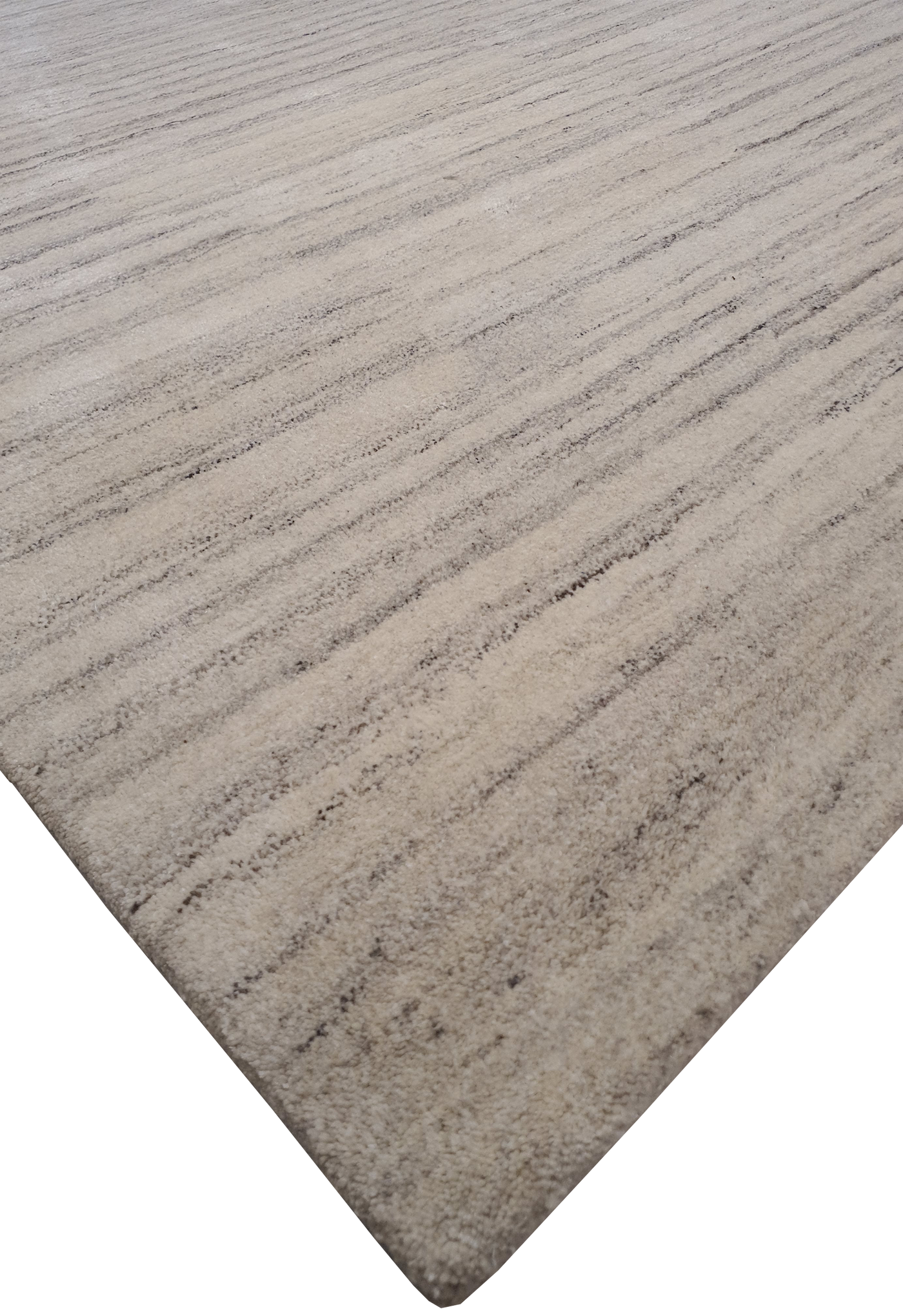 HAND TUFTED MERINO WOOL CREAM WITH GREY TOUCH OF WOOL - HT0042