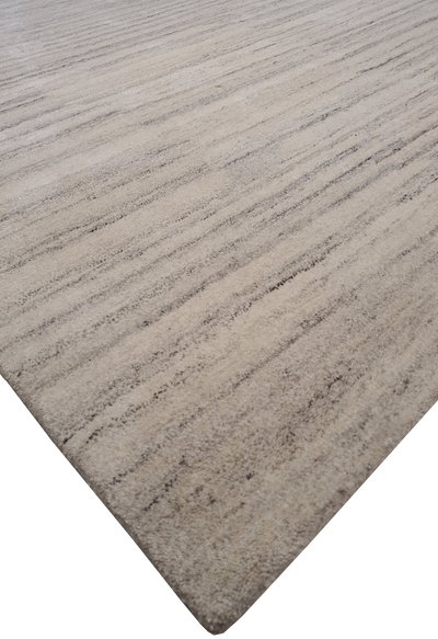 HAND TUFTED MERINO WOOL CREAM WITH GREY TOUCH OF WOOL - HT0042