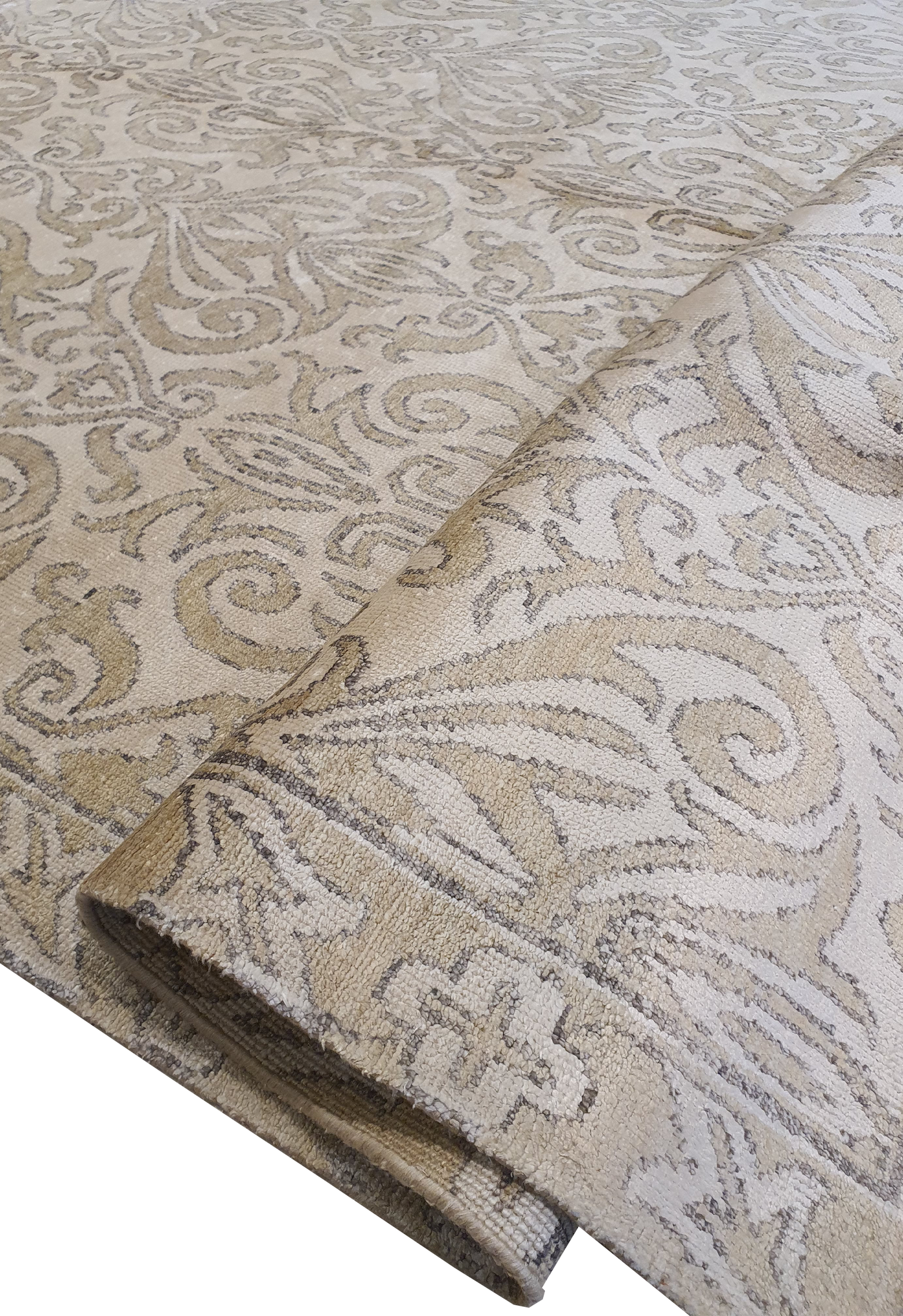 Classic Modern Cream Allover Silk Floral Design - VP160
