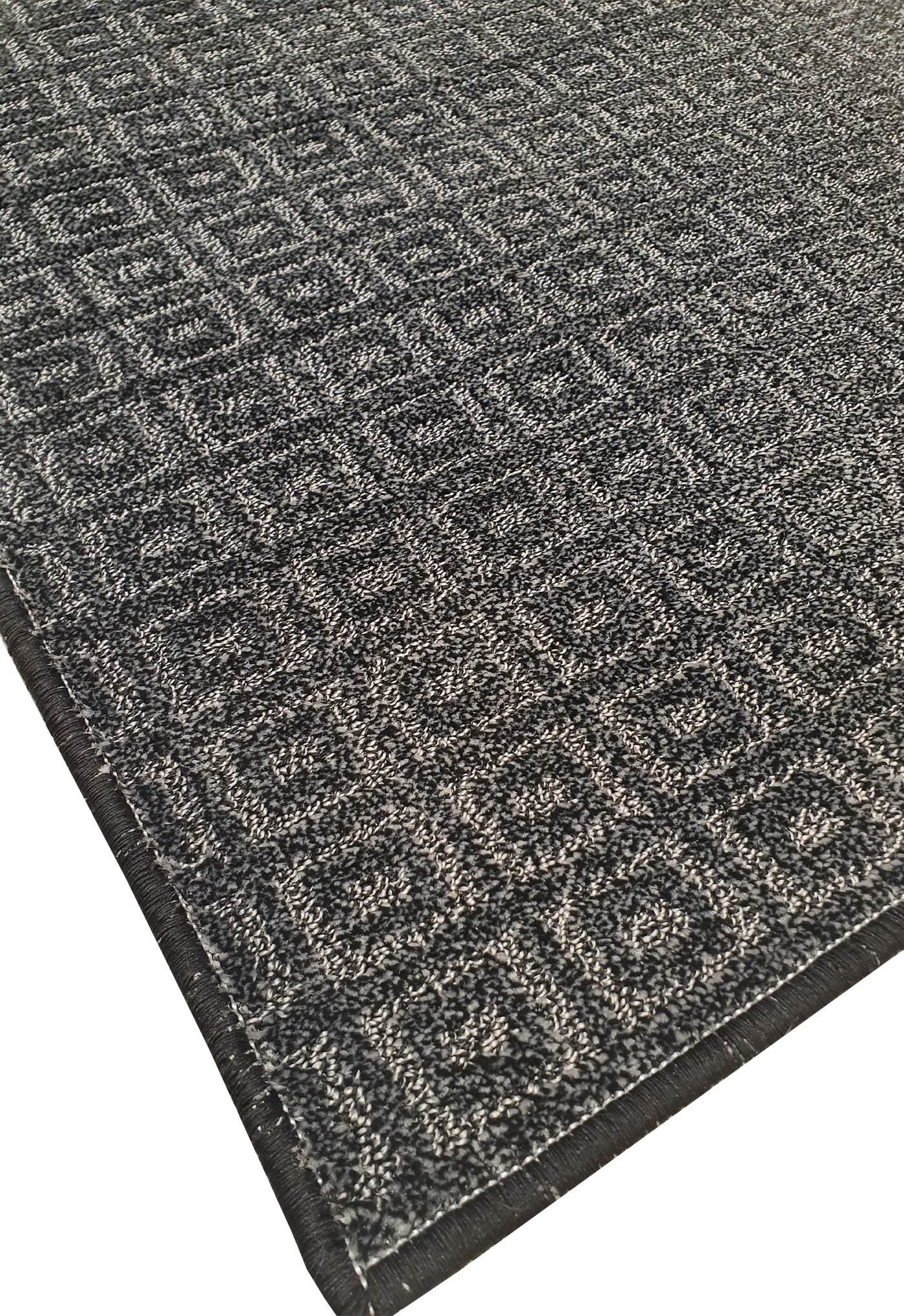 MACHINE MADE EMBOSS BOX DESIGN BLACK & WHITE RUNNER - MM045