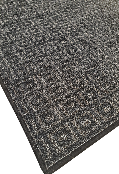 MACHINE MADE EMBOSS BOX DESIGN BLACK & WHITE RUNNER - MM045