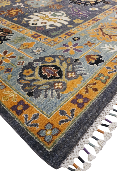SUPERFINE PERSIAN OUSHAK WOOL WITH SILK MADE BY MULTICOLOUR HAND SPIN WOOL - AR3966