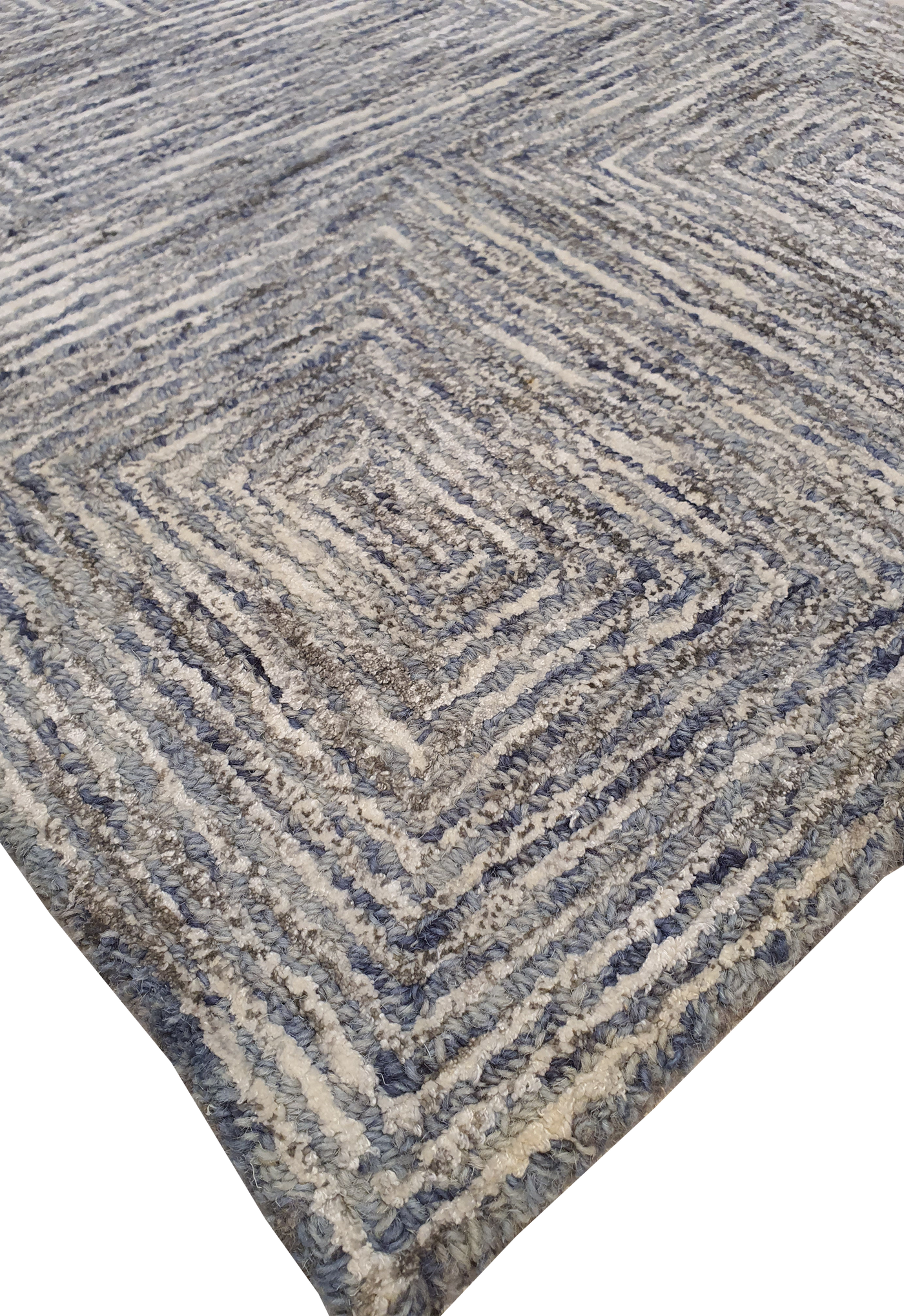 SUPERFINE HAND TUFTED LOOP & CUT PILE CARPET SAMPLE - HT0101