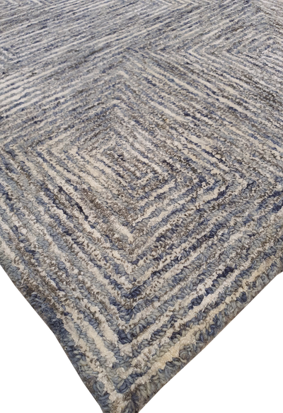 SUPERFINE HAND TUFTED LOOP & CUT PILE CARPET SAMPLE - HT0101