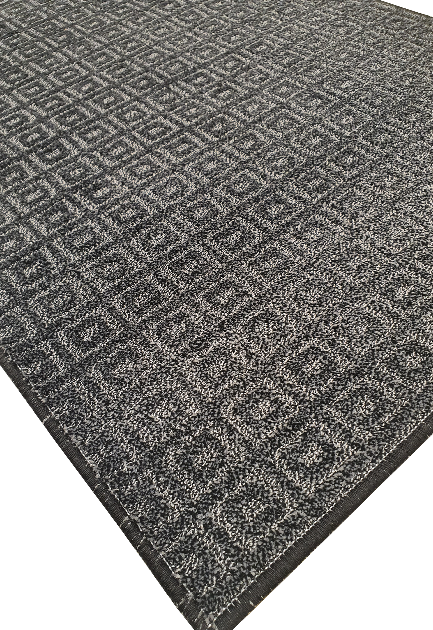 MACHINE MADE EMBOSS BOX DESIGN BLACK & WHITE RUNNER - MM046
