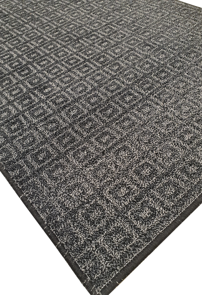 MACHINE MADE EMBOSS BOX DESIGN BLACK & WHITE RUNNER - MM046