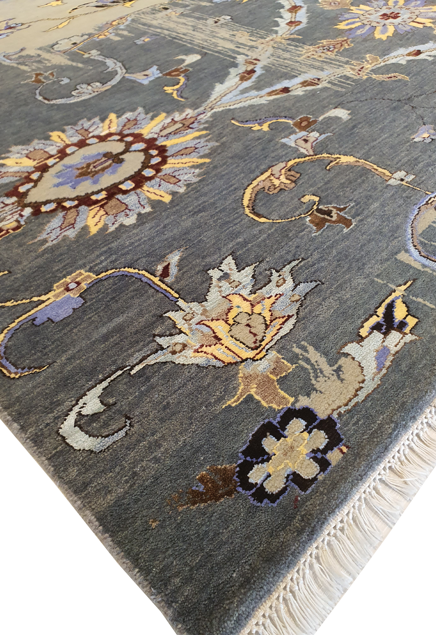 Persian Classic Floral Design Cream and Grey - VP143