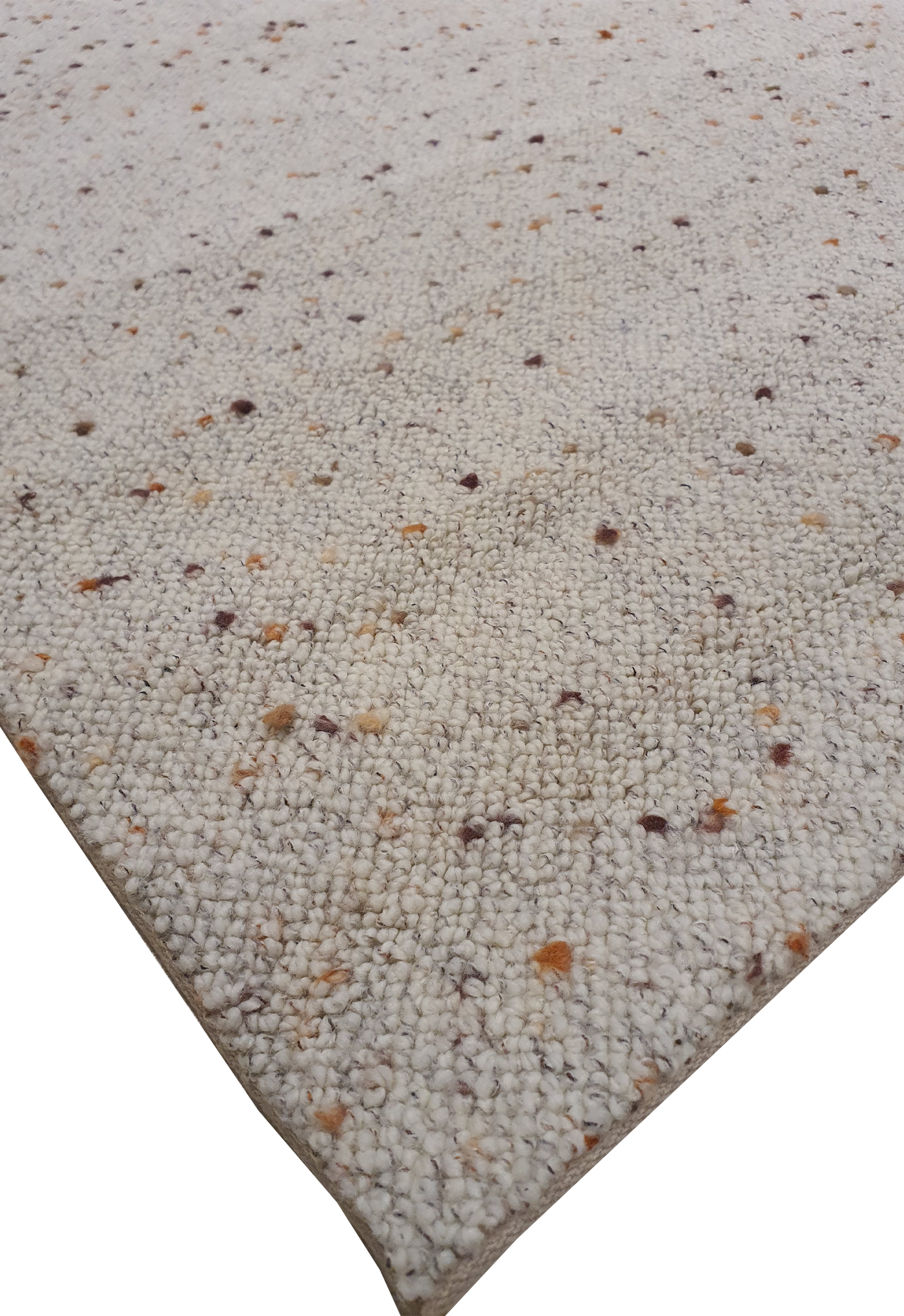 MACHINE MADE MODERN CREAM WITH MULTICOLOUR DOTS - MM059