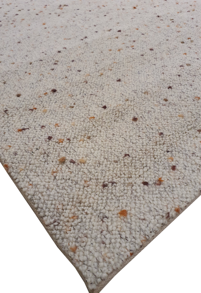 MACHINE MADE MODERN CREAM WITH MULTICOLOUR DOTS - MM059