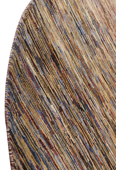 Modern Allover Cross Lining Round Rug Design - AR2339
