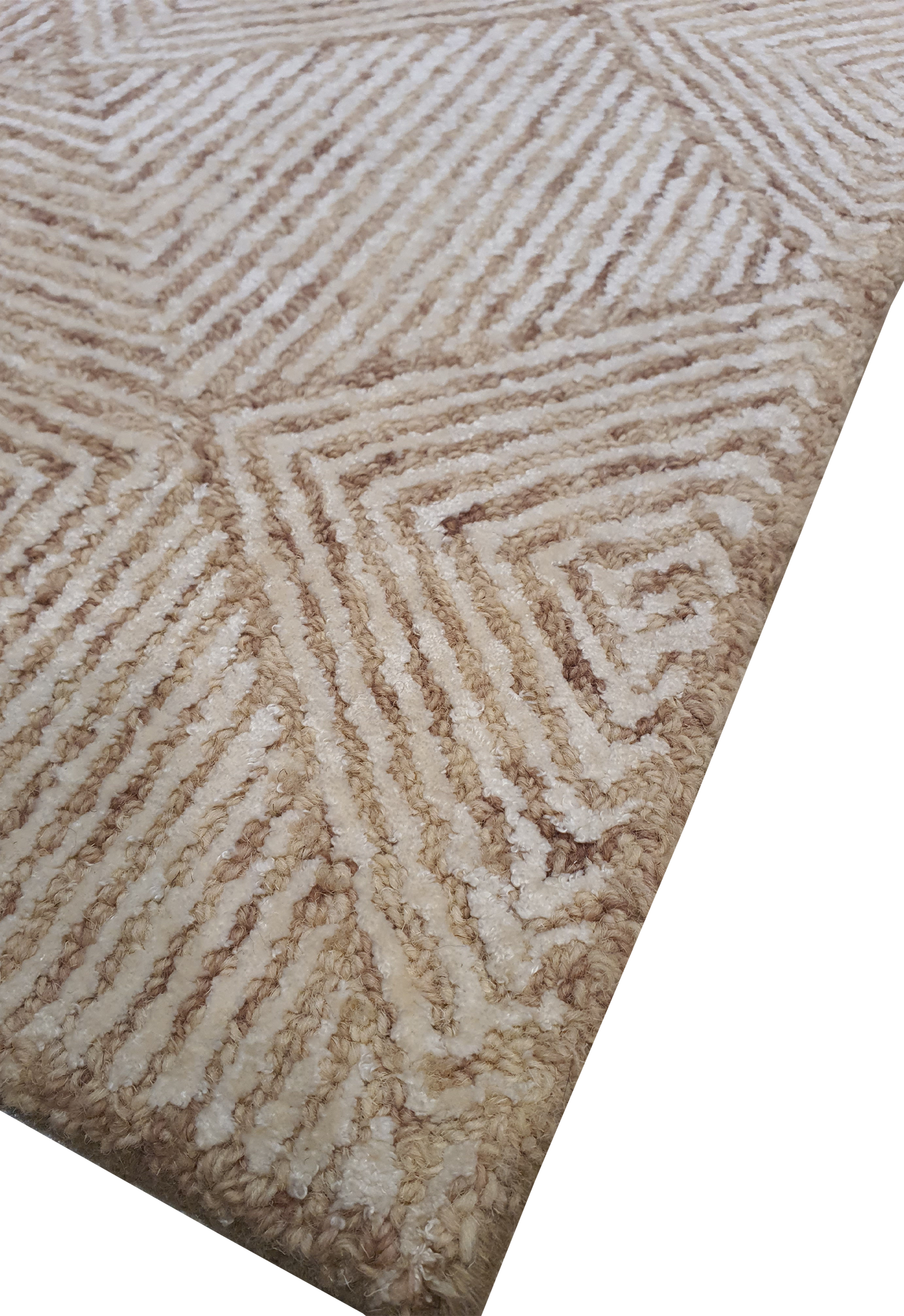 SUPERFINE HAND TUFTED LOOP & CUT PILE CARPET SAMPLE - HT0102