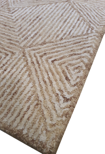 SUPERFINE HAND TUFTED LOOP & CUT PILE CARPET SAMPLE - HT0102