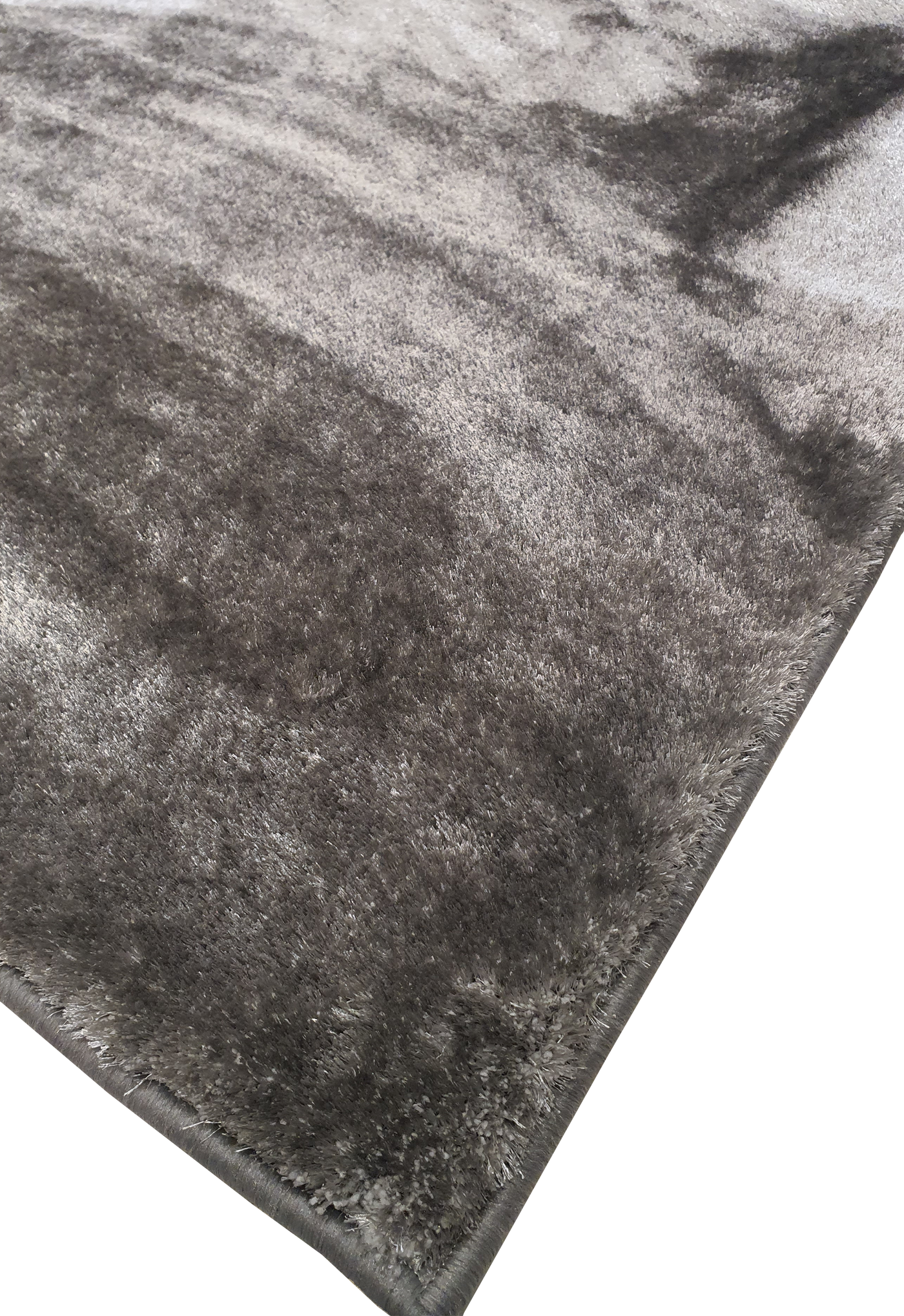 Royal Silk Shaggy Carpet Light & Dark Grey - SHG076