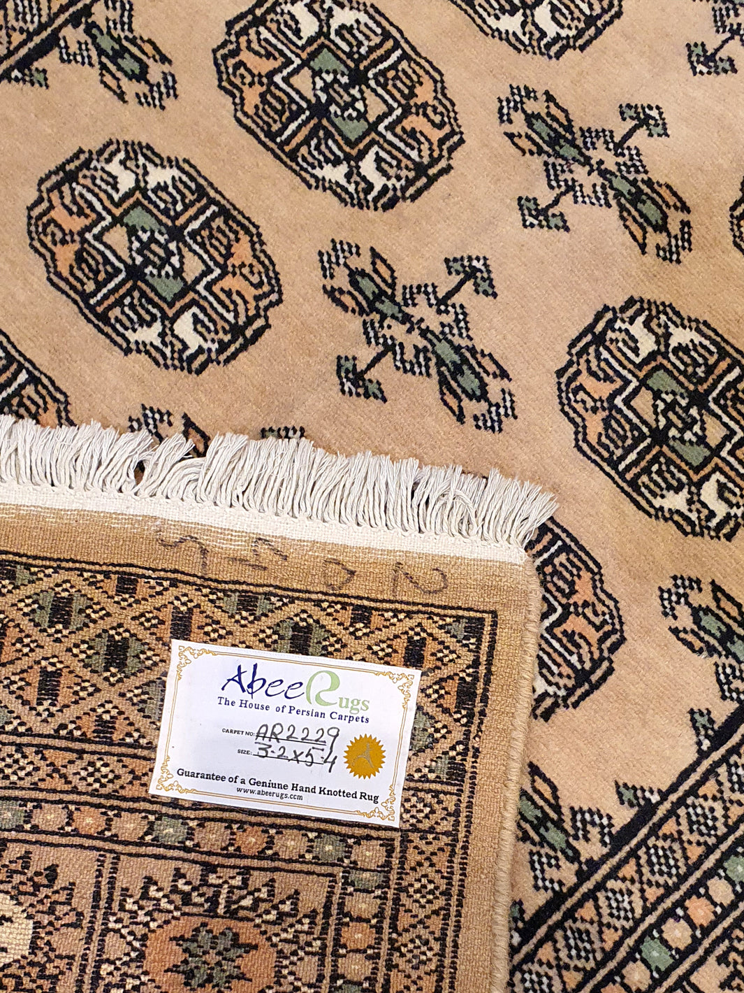 Persian Bokharah Light Brown - 3.02 X 5.04 FT - AR2229