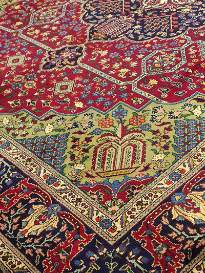 Persian Tabriz Haris Design - 9.9 X 12.8 FT - AR1381