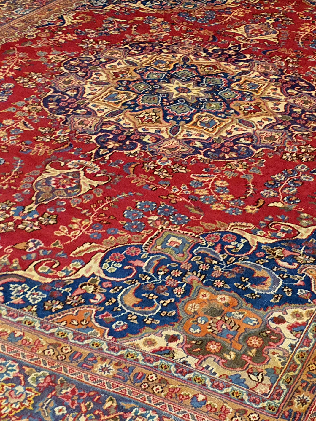 Persian Kishan Red With Blue - 9.8 X 12.7 FT - AR1383