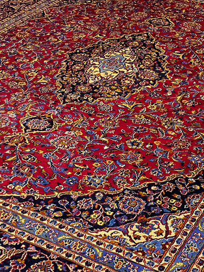 Persian Kishan Red And Blue - 9.5 X 12.4 FT - AR1375