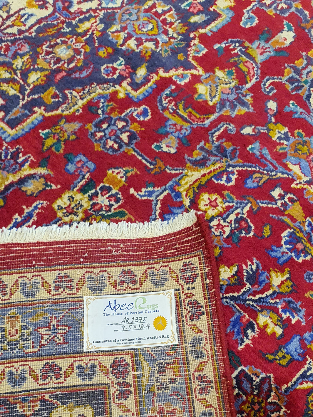 Persian Kishan Red And Blue - 9.5 X 12.4 FT - AR1375