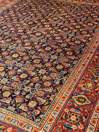 Persian Bijar Blue And Red - 9.9 X 12.8 FT - AR1368