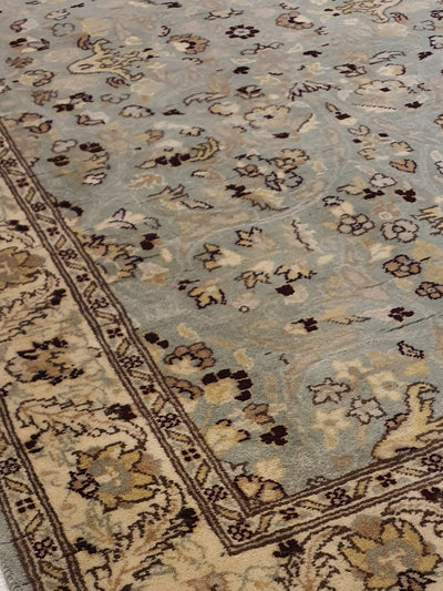 Pak Persian Isfahan Fine Natural Wool Runner All-over Floral Design - AR3676