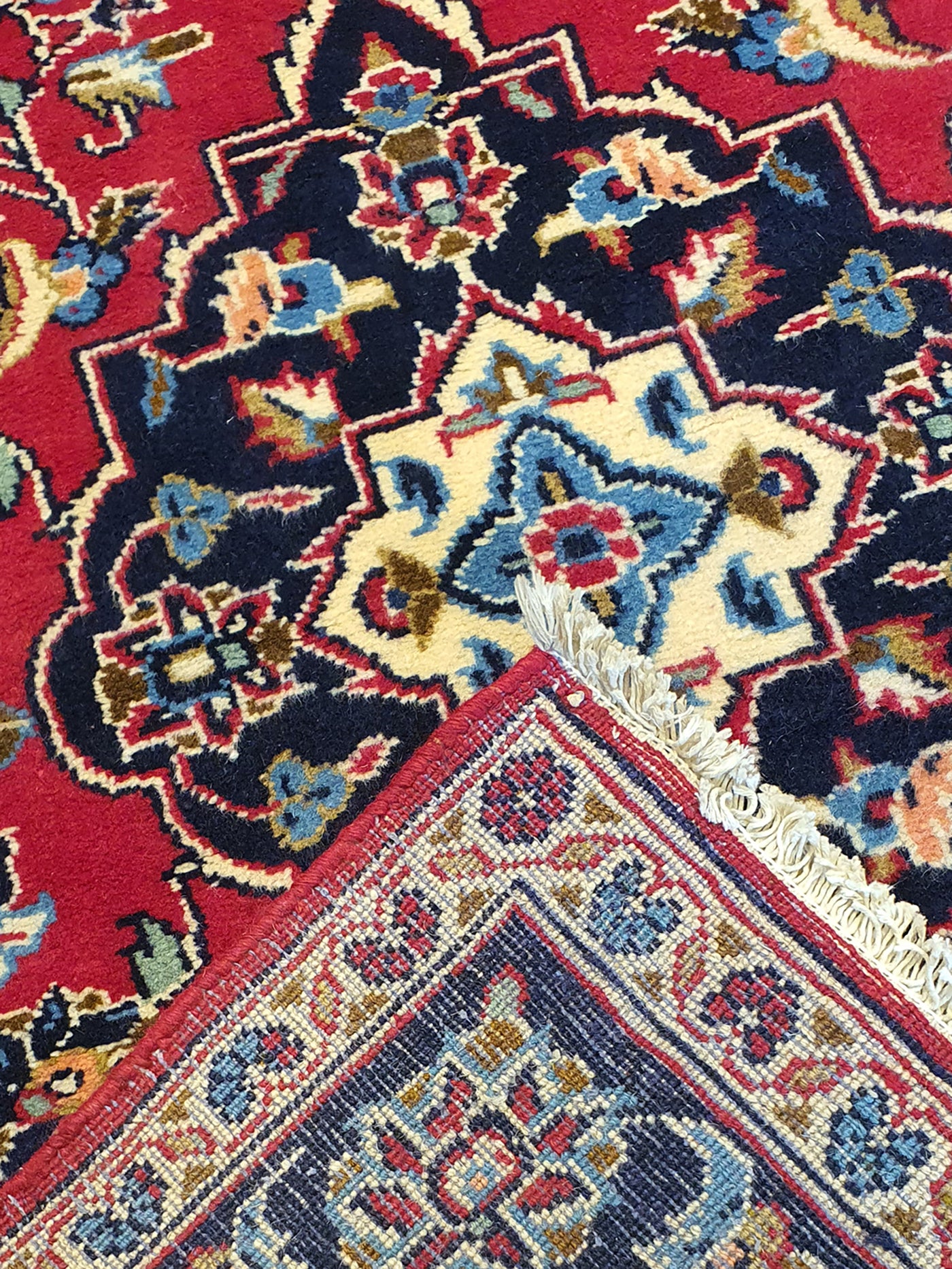 Persian Keshan Runner Design Red and Blue - AR3506