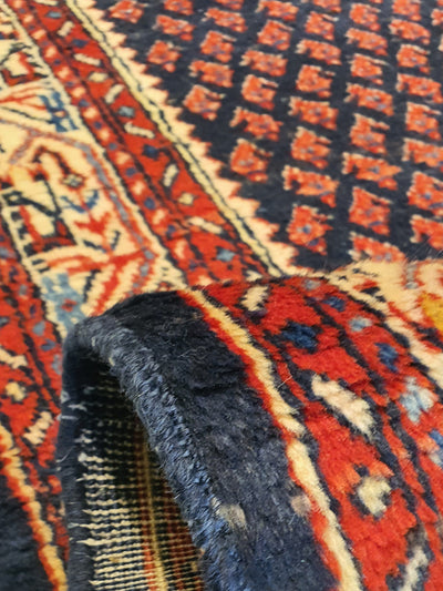 Persian Boutique Wool Runner Blue With Red Border-AR3203