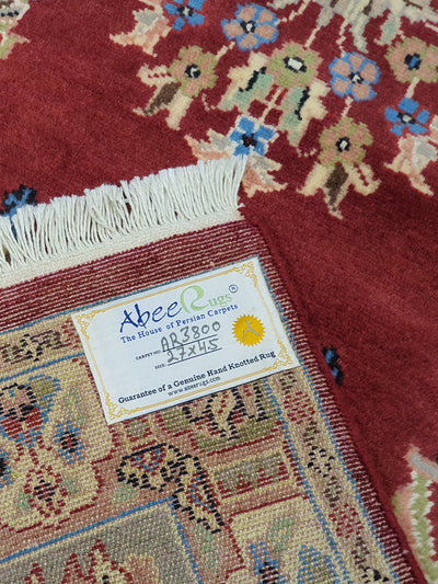 Prayer Rug with Guldasta Design  Maroon - AR3800