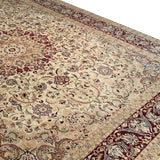 Persian Isfahan Silk & Wool Light Brown-AR3171