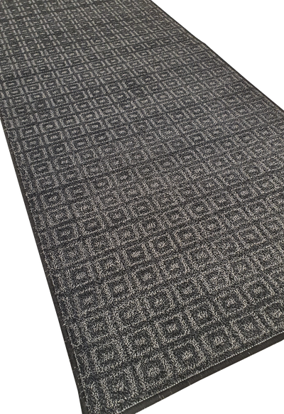 MACHINE MADE EMBOSS BOX DESIGN BLACK & WHITE RUNNER - MM045