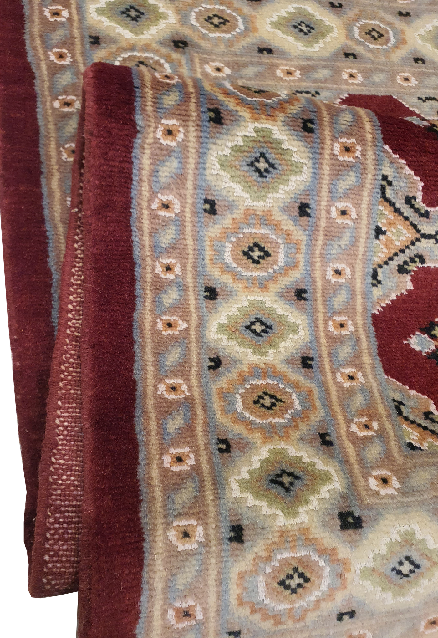 SUPERFINE BUKHARA RED & BROWN ALLOVER DESIGN WITH SILK - AR4002