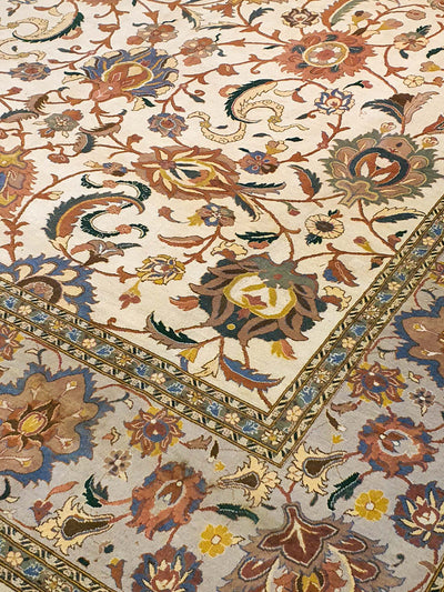 Pak Persian Isfahan Floral Design Silk Base - AR0281