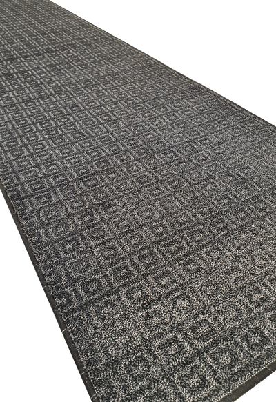 MACHINE MADE EMBOSS BOX DESIGN BLACK & WHITE RUNNER - MM046
