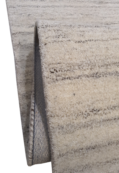 HAND TUFTED MERINO WOOL CREAM WITH GREY TOUCH OF WOOL - HT0042