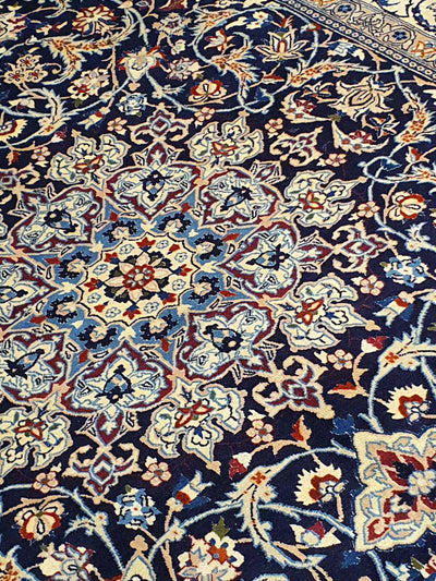 Persian Nain Blue With Cream Border - AR0383