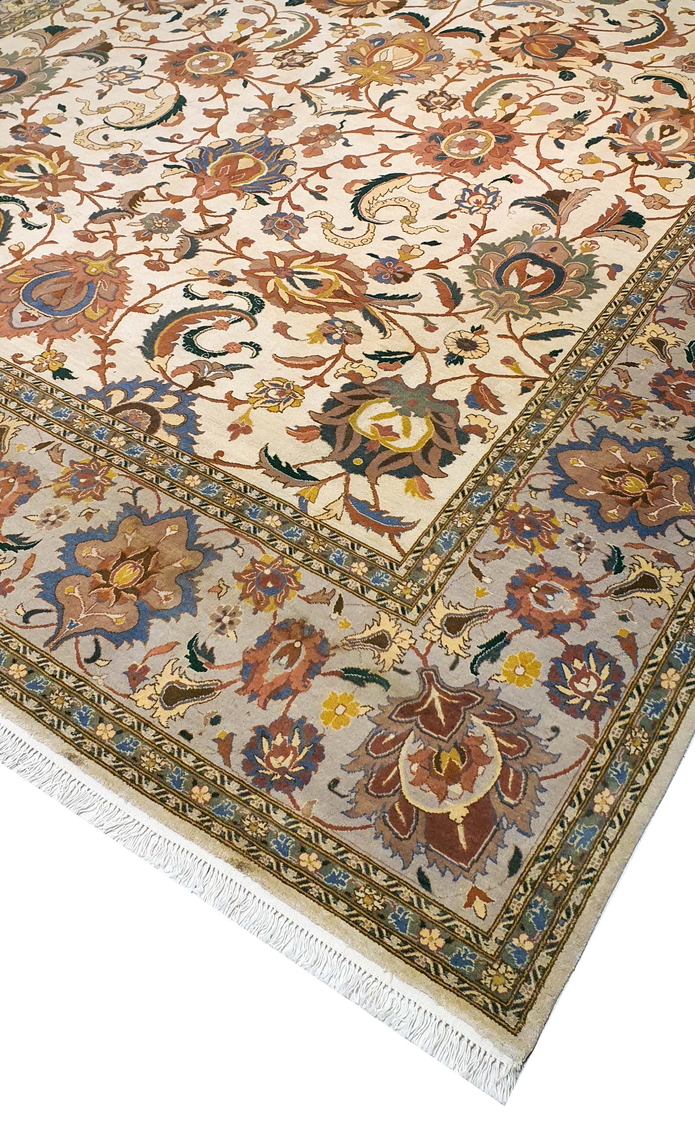 Pak Persian Isfahan Floral Design Silk Base - AR0281