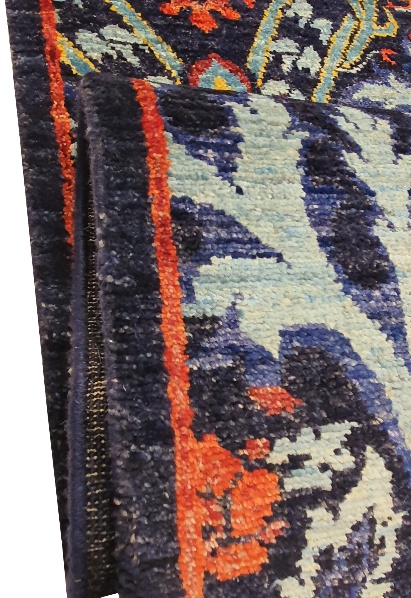 Superfine Khazak Dark Blue Tree Of Life Design - AR2843