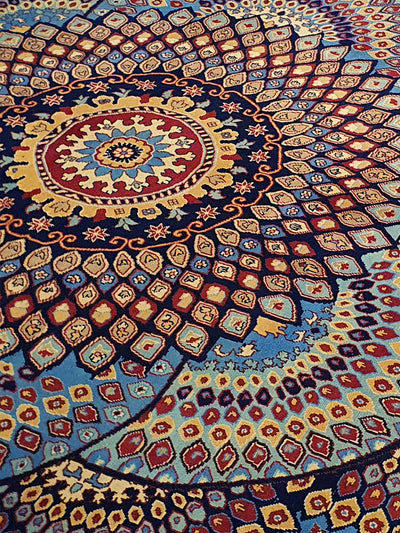 SUPERFINE HAND KNOTTED KAZAK DOUBLE DOME - 6.9 X 9.8 FT - AR3642