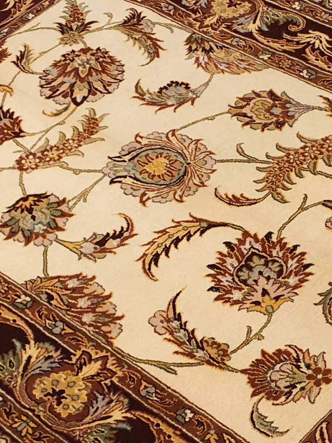 Persian Tabriz Mashad Allover Floral Design - AR0806