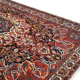 Persian Hamadan Tribal Wool Red Runner Carpet with 3 Medallion - AR3537
