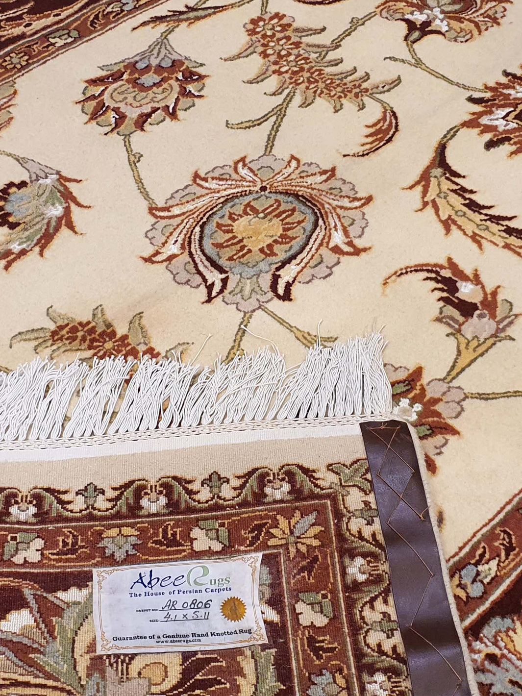 Persian Tabriz Mashad Allover Floral Design - AR0806