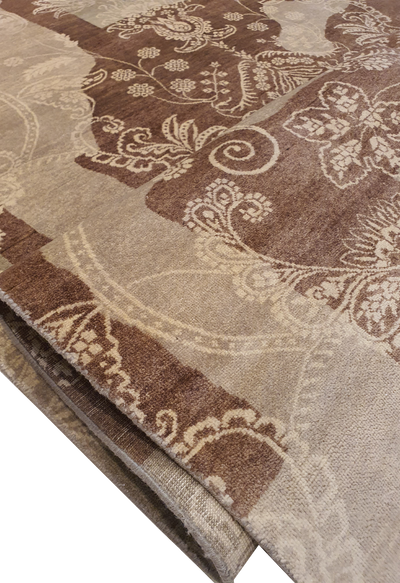 Superfine Classic Floral Wool Allover Artwork -VP036