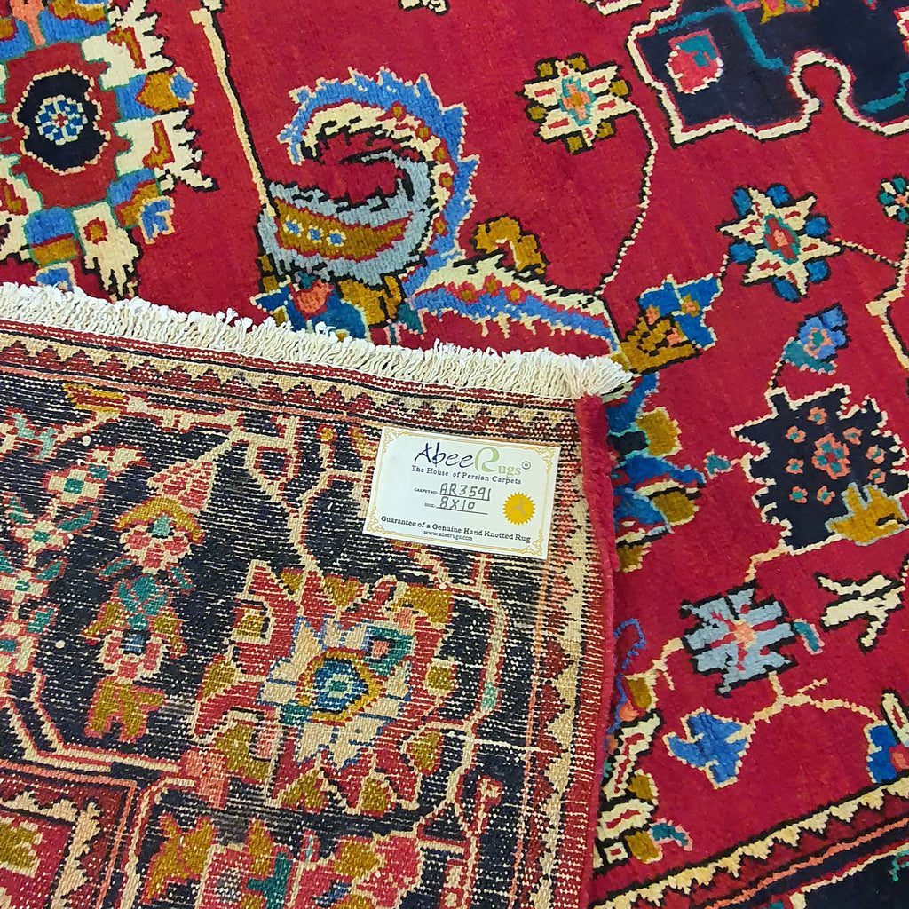 Persian Hand-Knotted Hamadan Tribal Wool Carpet - AR3591