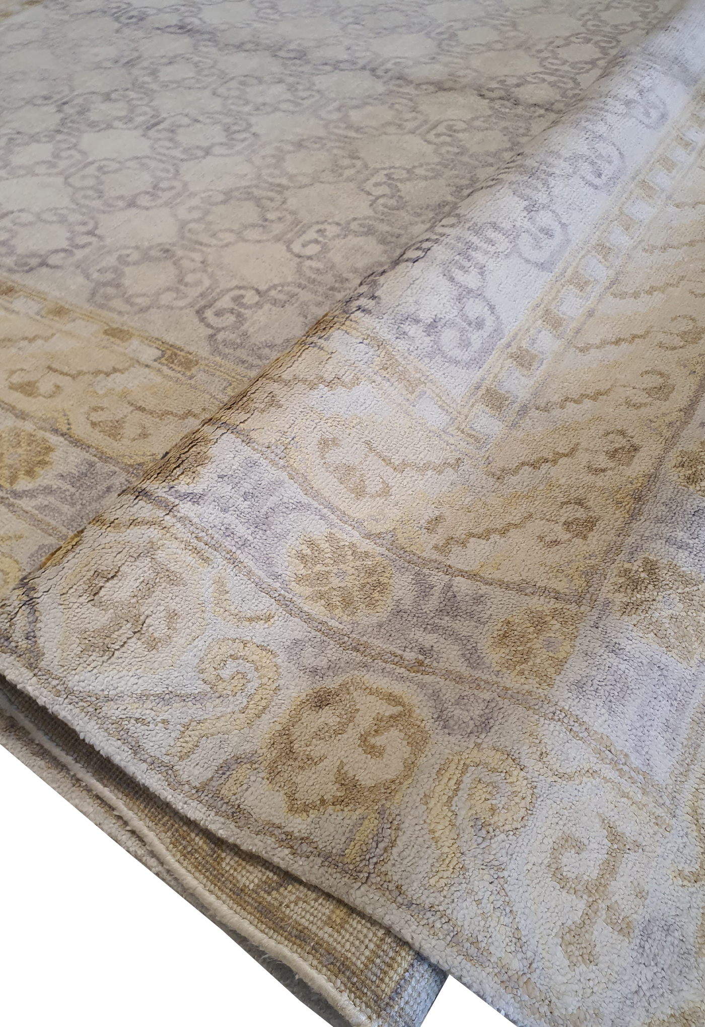 Persian Wool Vector Shapes Allover Flower Motif - VP069