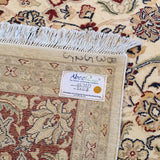 Persian Isfahan Silk & Wool Light Brown-AR3171