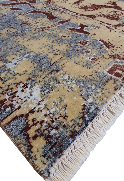 Superfine Vintage Allover Flowers Design Brown and Green-VP101