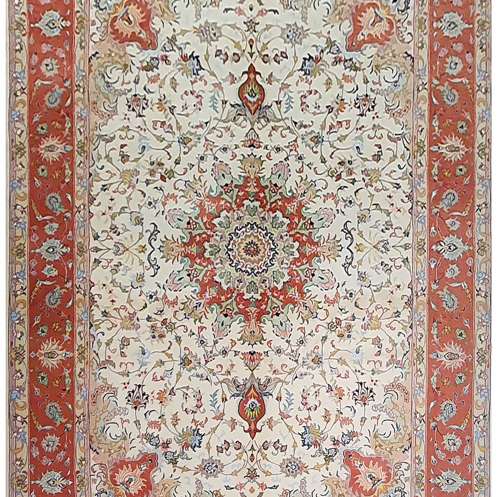 Persian Tabriz Silk & Wool Cream - AR3008