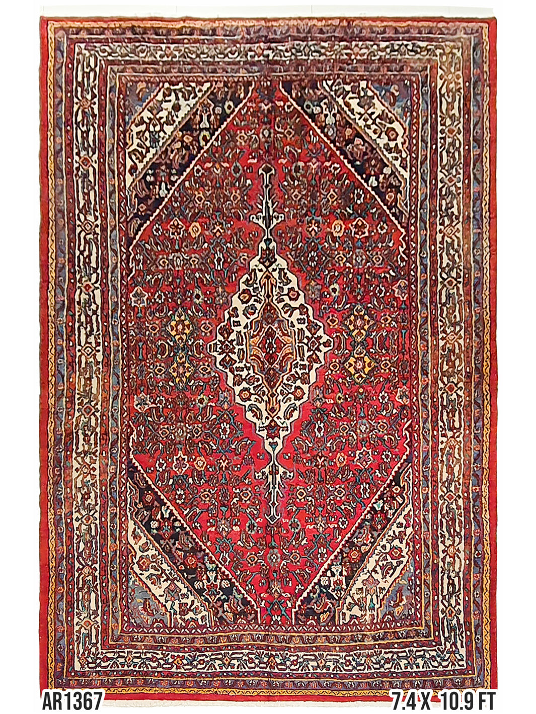 Persian Bijar Kirman - 7.4 x 10.9 FT - AR1367