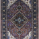 Superfine Kashmir Kirman Silk Carpet Rust And Black Border - AR3908
