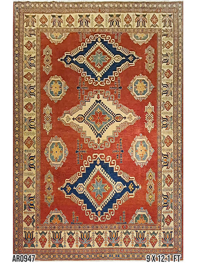 Persian Khazak With 3 Centre Medallion - AR0947