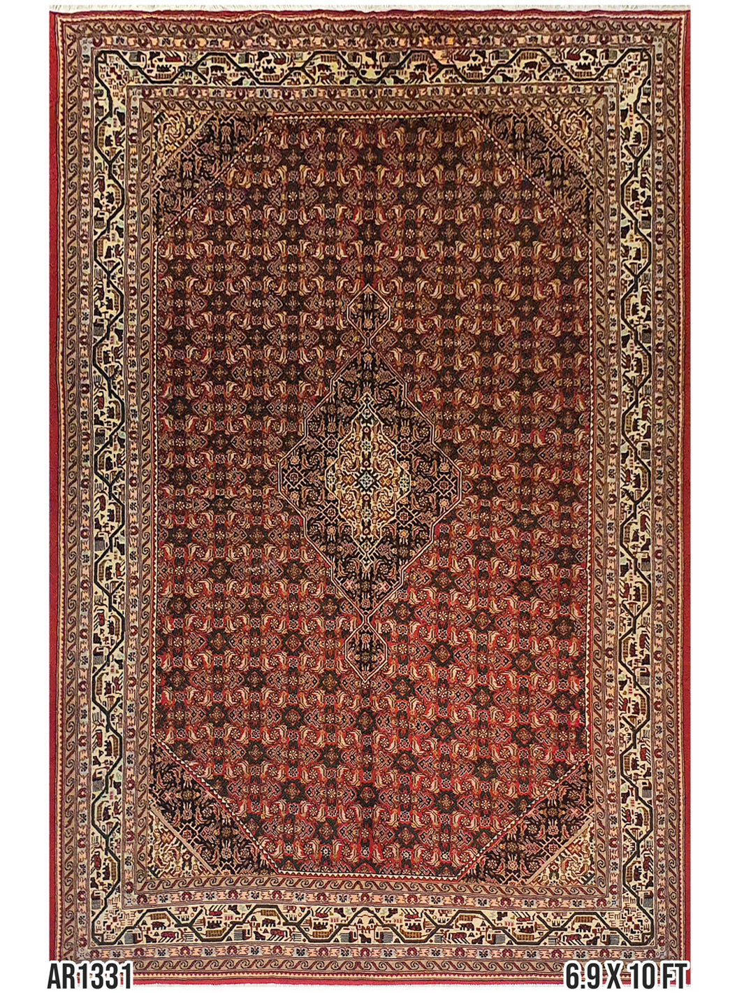 Persian Bidjar Design - 6.9 x 9.11 FT - AR1331